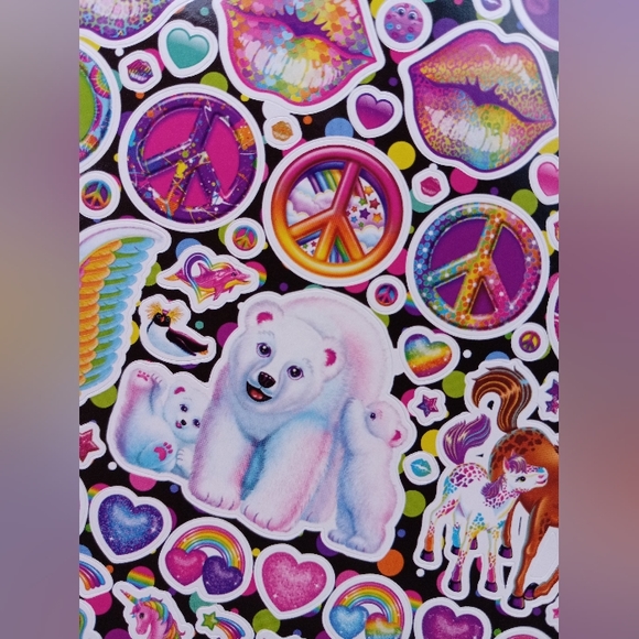 LISA FRANK STICKER BOOK! Over 600 stickers of all sizes! All the classics & more - Picture 6 of 6